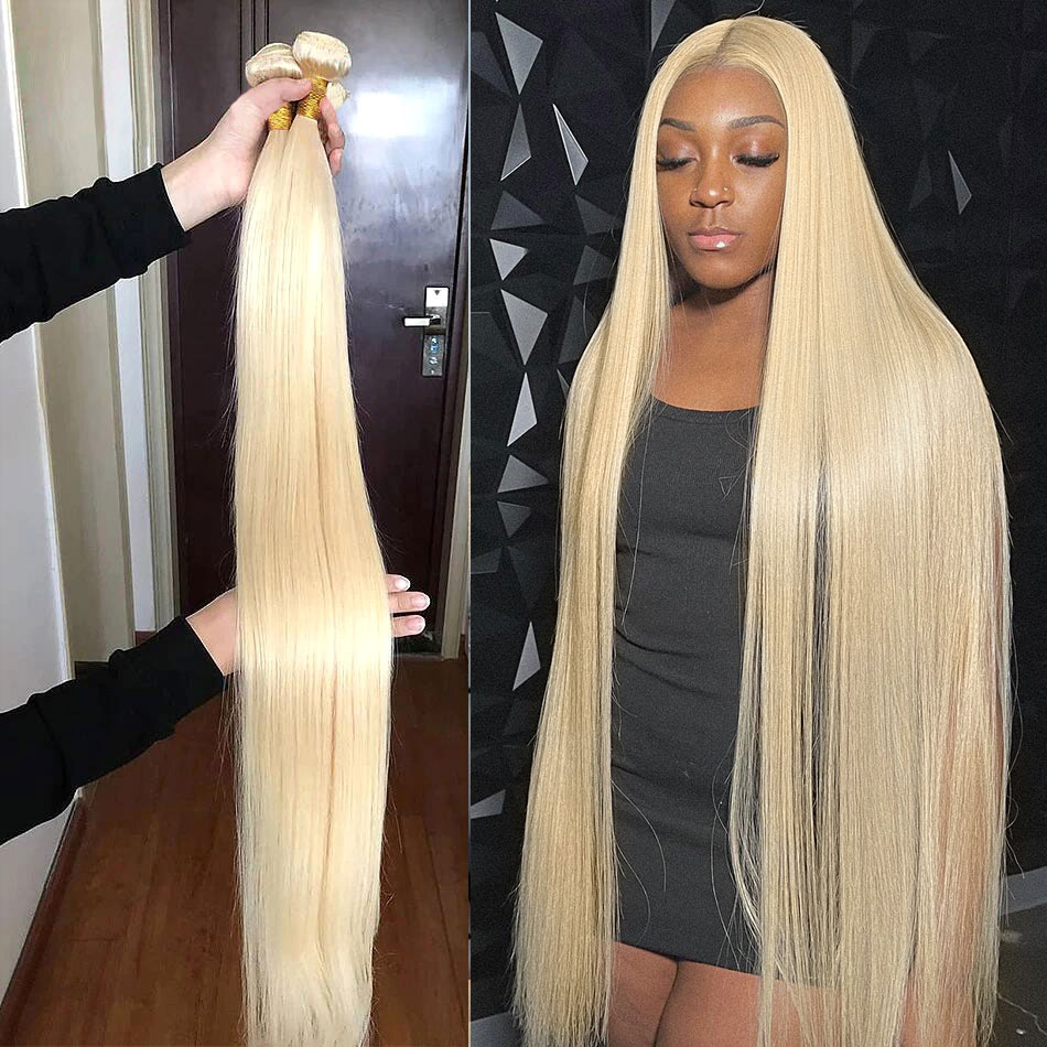 Stema 613 Blonde Virgin Hair 30-40 inches Straight Body Wave Hair Bundles